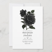 Vintage Gotische Bruiloft met Bloemen Save The Date (Voorkant)