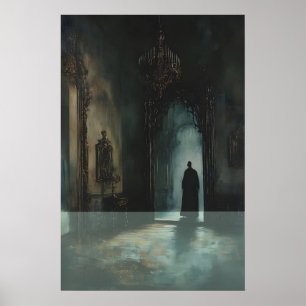 Vintage Gotische Dracula Schaduw Kunst, Geheime Ka Poster