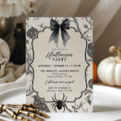 Vintage Gotische Halloween-feest Kaart