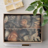 Vintage Gotische Halloween Zwarte Kat Tissuepapier (Geschenk)