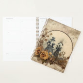 Vintage Gotische Heksen Herfst Perkament Planner (Display)