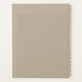 Vintage Gotische Heksen Herfst Perkament Planner (Achterkant)