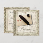 vintage gotische liefde steampunk bruiloft kaart (Voorkant / Achterkant)