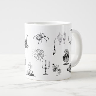 Vintage Gotische Occult Beker Grote Koffiekop
