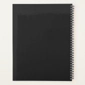Vintage Gotische Paarse Bloemhart Planner (Achterkant)