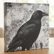 Vintage gotische raaf grunge kunst