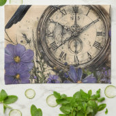 Vintage Gotische Raaf Theedoek (Gevouwen)