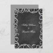 Vintage Gotische RSVP (Voorkant / Achterkant)