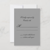 Vintage Gotische RSVP Kaartje (Achterkant)