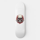 Vintage Gotische Schedel Persoonlijk Skateboard (Voorkant)