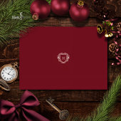 Vintage Gotische Vouw Kerstkaart Feestdagen Kaart