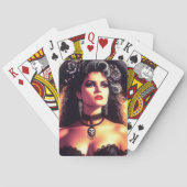 Vintage Gotische Vrouw Pokerkaarten (Achterkant)