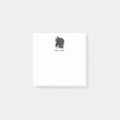 Vintage Gotische Zwarte Rozen Post-it® Notes (Voorkant)