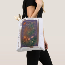 Vintage Goud Botanische Varens Donkere Academie Bo Tote Bag