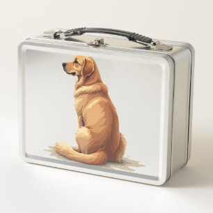 Vintage Goud Retriever Achteraanzicht Hond Liefheb