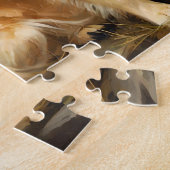 Vintage Goud Retriever Honden Print Legpuzzel (Zijkant)