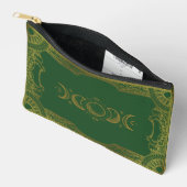 Vintage Goud Versierde Hemelse Maanfasen Etui (Open)