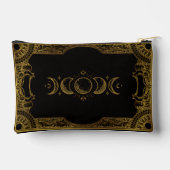 Vintage Goud Versierde Hemelse Maanfasen Etui (Achterkant)
