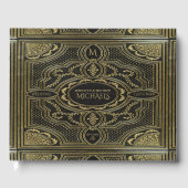 Vintage Gouden Koninklijke Uitzicht Gastboek Gastenboek (Voorkant)