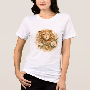 Vintage Gouden Leeuw Tri-Blend T-shirt