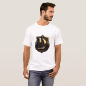 Vintage Gouden Letter "D" T-shirt (Voorkant volledig)