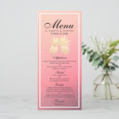 Vintage gouden olie-ananasappel voor weddenschappe menu (Staand voorkant)