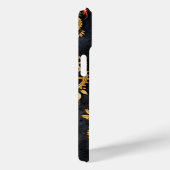 Vintage Gouden Tandwielen & Rode Neon Mythic Cyber Case-Mate iPhone Case (Achterkant / Rechts)