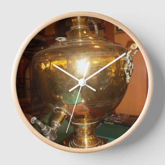 Vintage Gouden Theepot Muur Kunst & Print (Voorkant)