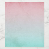 Vintage Gradient Texture Wijn Etiket (Enkel label)