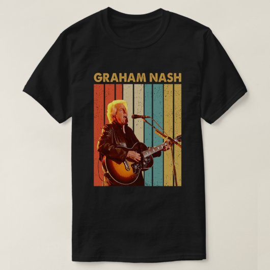 Vintage Graham Nash Tribute T-shirt (Design voorkant)