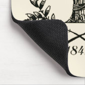 Vintage Grain Sack Logo Muismat (Hoek)