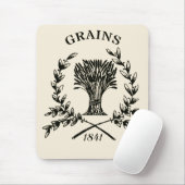 Vintage Grain Sack Logo Muismat (Met muis)