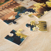 Vintage Granada Spanje Alhambra Aquarel Reis Legpuzzel (Zijkant)