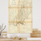 Vintage Grand Canon Map 1883 Poster (Keuken)