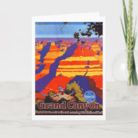 Vintage Grand Canyon Arizona Travel Briefkaart