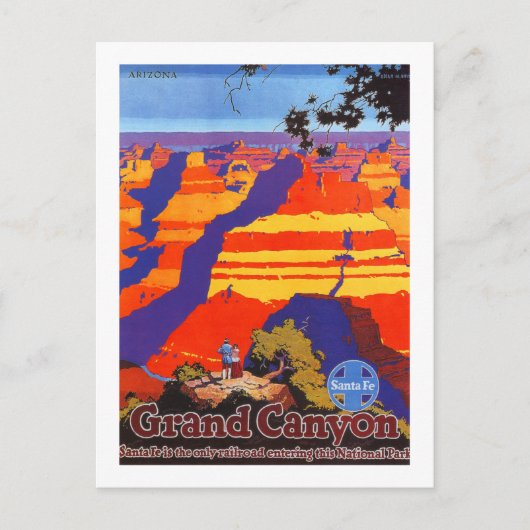 Vintage Grand Canyon Arizona Travel Briefkaart (Voorkant)
