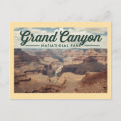 Vintage Grand Canyon Travel Briefkaart (Voorkant)