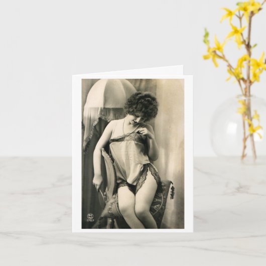 Vintage - Granny Panties, Kaart (Gele Bloem)