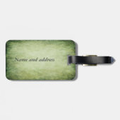 Vintage grap Iers geluk shamrock Bagagelabel (Achterkant horizontaal)