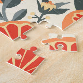 Vintage Grapefruitcitroenpatroon Legpuzzel (Zijkant)