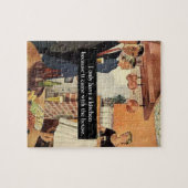 Vintage Grappige Bruiloftsborrel / Huis Verwarming Legpuzzel (Horizontaal)
