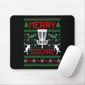 Vintage Grappige Disc Golf Lelijke Kerst Muismat (Met muis)
