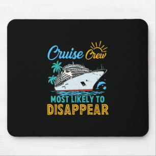 Vintage Grappige Familie Cruise Bemanning Meest Wa Muismat