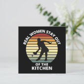 Vintage Grappige Pickleball Vrouwen (Staand voorkant)