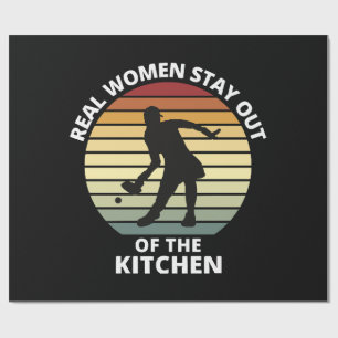 Vintage Grappige Pickleball Vrouwen Cadeaupapier