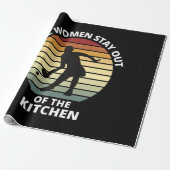 Vintage Grappige Pickleball Vrouwen Cadeaupapier (Uitgerold)