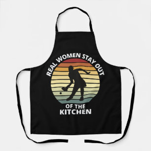 Vintage Grappige Pickleball Vrouwen Schort