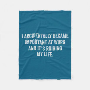 Vintage Grappige Uitdrukking Meme Outfit Ik Accide Fleece Deken