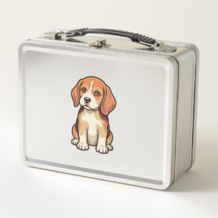 Vintage Gravure Beagle Puppy Vector Kunst_1