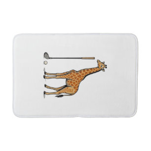Vintage Gravure Giraffe Golf Vector T-Shirt Desi Badmat